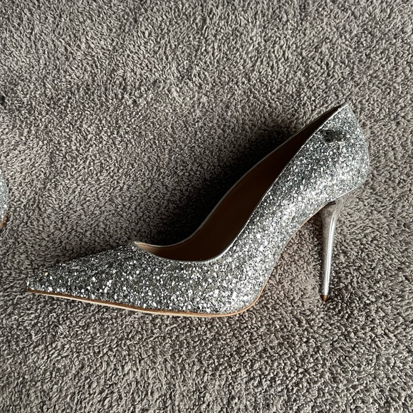 John Galliano silver glitter pumps Size 41 - Picture 4 of 7